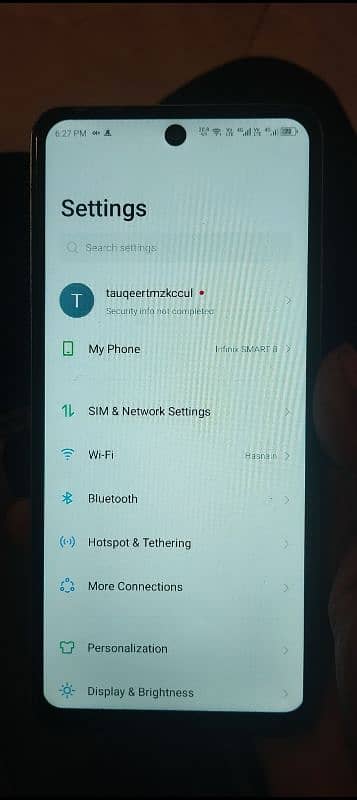 infinix smart 8  4db 64db panel change charger sath 8