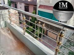 Stainless Steel Railing/Grills| Glass,CnC,Pvc| Stairs,Terrace,Door