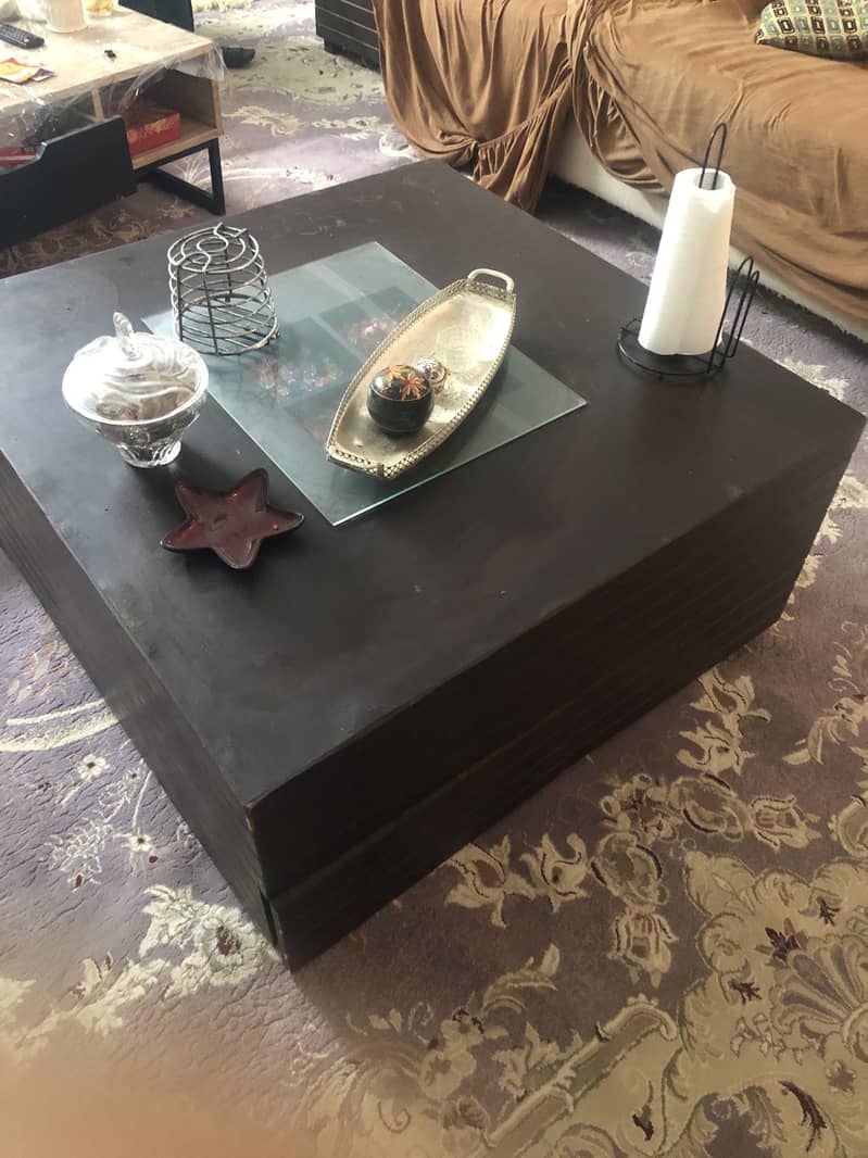 Center table with 2 side tables 4