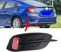 Civic X back bumper reflector