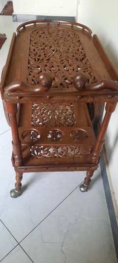  Vintage Sheesham Wood Tea Trolley – Restore Its Charm! 