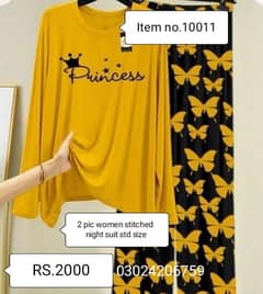 SALE -2 piece women's night suit-Rs. 2000