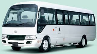 Rent a Coaster & Hiace Available on Discounted Rent