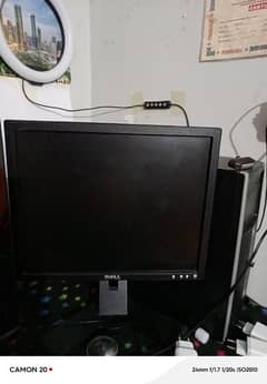 PC with 17inch Dell monitor PC hp ka he