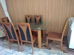 Dinning table with 6 chairs