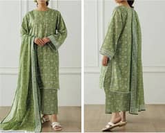 Branded unstiched 3piece suit