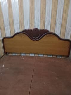 wooden bed