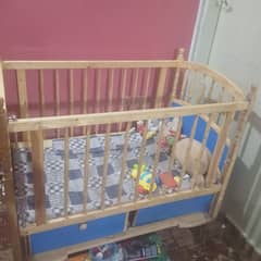 Baby wooden cot