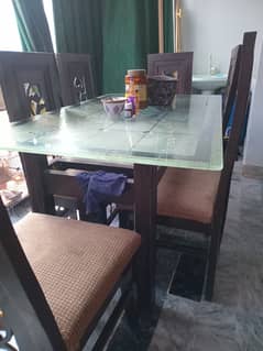 6 chairs dining table