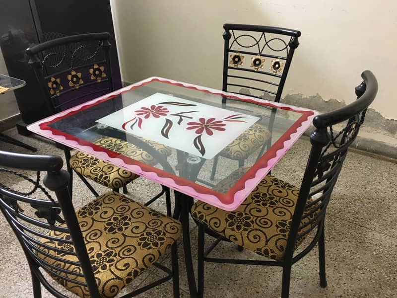 King size bed with side tables and dinning set (table & 4 chairs) 4