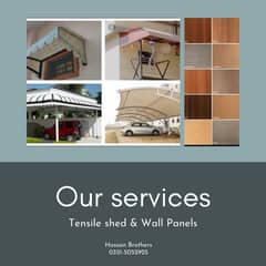 Tensile Shades/Warehouse industrial sheds/Commercial parking/Canopies