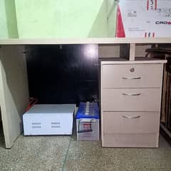 office table and five chairs