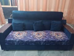 5 seater Sofa set with Glass table