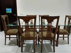 Luxury brown glass table