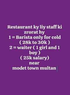 Restaurant Staff