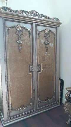 original pure wooden wardrobe