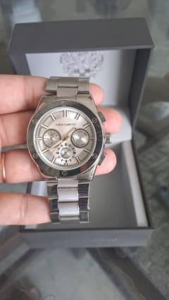 Two-Tone Silver Dial Men's Watchp