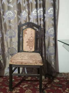 "Wooden or glass Dining Table with 6 Chairs for Sale"