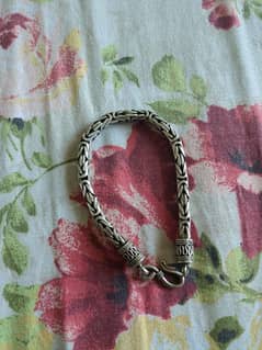 Pure silver antique hand bracelet