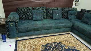 Brand New L shape sofa set 6month used only