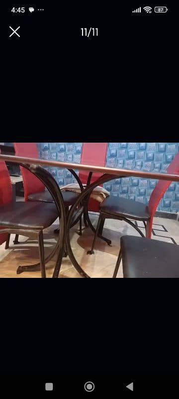 dinning table used good condition 6seats for sale