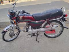 Honda 70cc Red Colour Urgent Sale Contact 03041774186