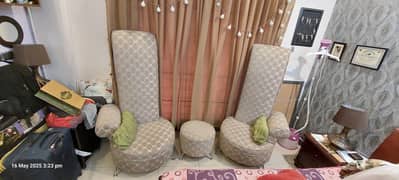 Bedroom Sofa Chair set with Centre Table