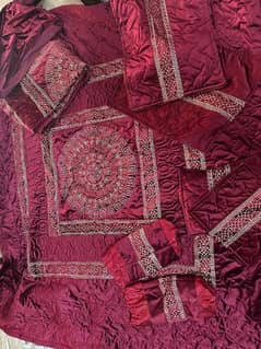 Velvet bridal bedsheet