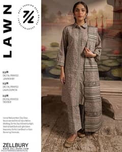 EID SPECIAL 3PCS WOMEN'S UNSTITCHED PRINTED SUIT