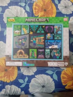 Slightly used minrcraft puzzles for kids