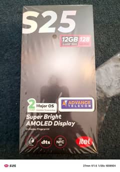 Itel S25 6gb ram 128gb Rom Gold