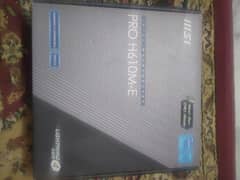 MSI H610M-E DDR5 Motherboard Box Packed Slightly Used