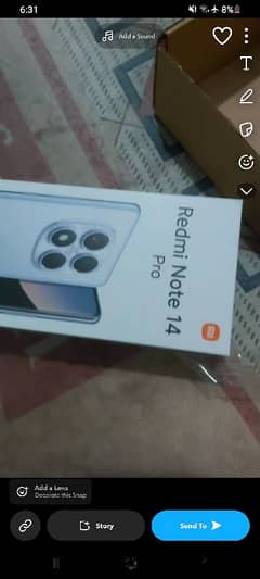 Xiaomi Redmi note 14 pro only box open 10/10 brand new