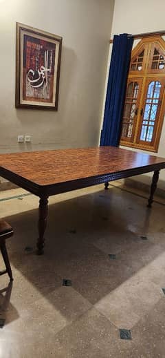 wooden dining table