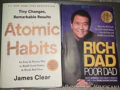 Books(Rich Dad Poor Dad,Think and Grow Rich,Hyper Focus,Atomic Habit)