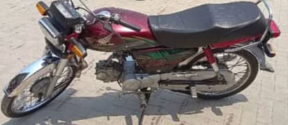 Honda CD 70 2022 model Red   New Condition