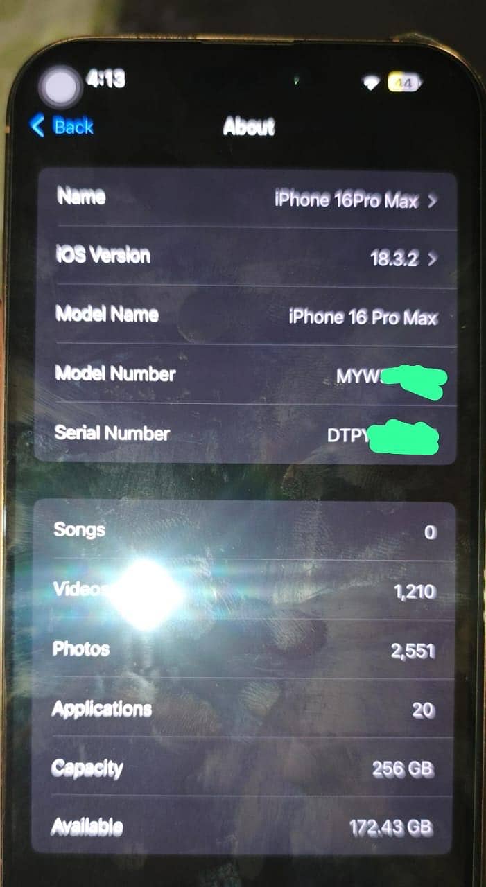 Iphone 16 pro max desert titanium only 30 cycle count with box and lid 3