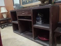 used wooden showcase