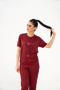 1 Pc Women's Stitched Plain Tracksuit |Night Dress | women's