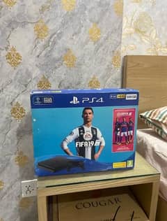 ps4 slim 1tb with games and 2 controllers and box