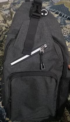 Stylish Grey Color Men's Crossbody Shoulder Bag