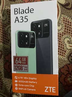 Zte blade 35 4 64 with box and charger