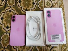 iphone 16plus 128gb jv health 100 cycle 105 with box condition 10 by10