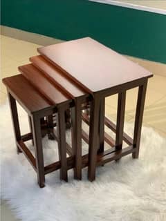 PURE WOODEN TABLE 4 PIECE