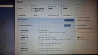Core i7, 7th gen, 16gb/256 SSD, 512 HARD Excellent Condition