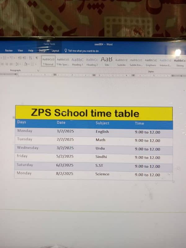school time table and tuition and center time table maker 1