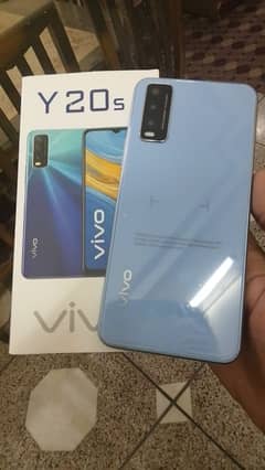 vivo y20s fingerprint (8/256) gb complete box