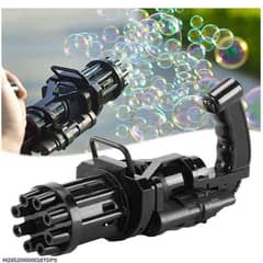 Plastic bubble shooter machine gun