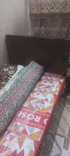 Single bed with mattress