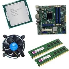 i5 3470( i5 3rd generation)  with motherboard,  8GB ram and cooler